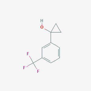 molecular formula C10H9F3O B3425573 1-(3-(Trifluoromethyl)phenyl)cyclopropan-1-OL CAS No. 43187-68-4