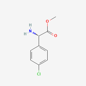 molecular formula C9H10ClNO2 B3425578 (S)-Methyl 2-amino-2-(4-chlorophenyl)acetate CAS No. 43189-44-2