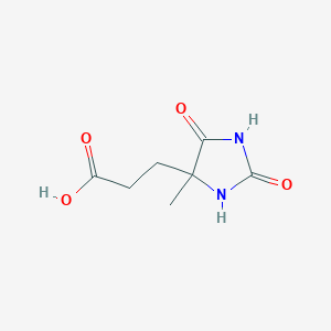 3-(4-Methyl-2,5-dioxoimidazolidin-4-yl)propanoic acid