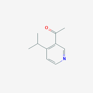 molecular formula C10H13NO B3425595 1-(4-Isopropylpyridin-3-yl)ethanone CAS No. 435273-46-4