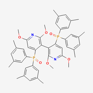 molecular formula C46H50N2O6P2 B3425645 (S)-4,4'-Bis(di-3,5-xylylphosphinoyl)-2,2',6,6'-tetramethoxy-3,3'-bipyridine CAS No. 442905-30-8
