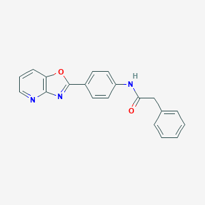 molecular formula C20H15N3O2 B342573 N-[4-([1,3]oxazolo[4,5-b]pyridin-2-yl)phenyl]-2-phenylacetamide 