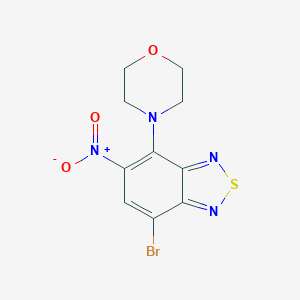 molecular formula C10H9BrN4O3S B342574 4-(7-Bromo-5-nitro-2,1,3-benzothiadiazol-4-yl)morpholine CAS No. 5789-54-8