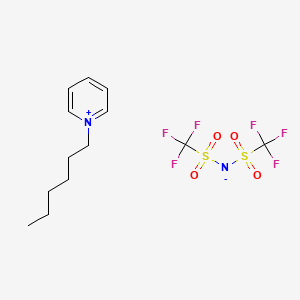 molecular formula C13H18F6N2O4S2 B3425747 N-Hexylpyridinium bis(trifluoromethylsulfonyl)imide CAS No. 460983-97-5
