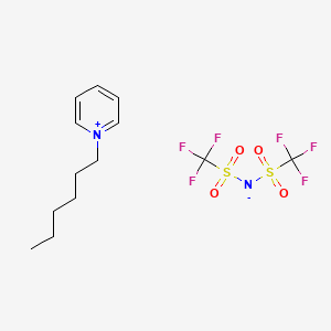 molecular formula C13H18F6N2O4S2 B3425747 N-己基吡啶双(三氟甲基磺酰)酰亚胺 CAS No. 460983-97-5