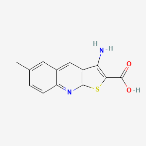 molecular formula C13H10N2O2S B3425758 3-Amino-6-methyl-thieno[2,3-b]quinoline-2-carboxylic acid CAS No. 462066-87-1