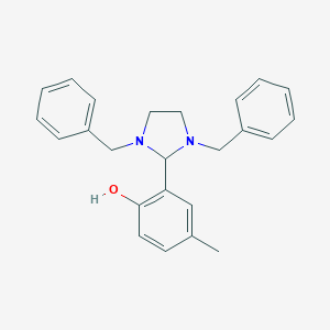 molecular formula C24H26N2O B342582 2-(1,3-Dibenzyl-2-imidazolidinyl)-4-methylphenol 