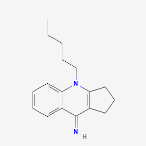 molecular formula C17H22N2 B3425867 4-pentyl-1,2,3,4-tetrahydro-9H-cyclopenta[b]quinolin-9-imine CAS No. 481687-01-8