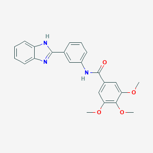 molecular formula C23H21N3O4 B342591 N-[3-(1H-benzimidazol-2-yl)phenyl]-3,4,5-trimethoxybenzamide 