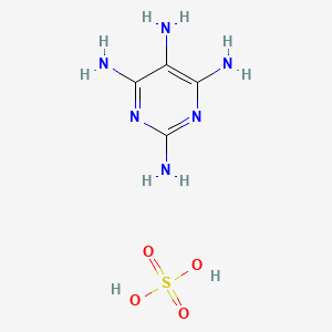 molecular formula C4H10N6O4S B3425956 2,4,5,6-Tetraaminopyrimidine sulfate CAS No. 49647-58-7