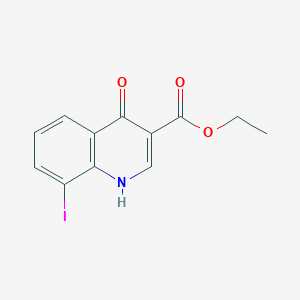 molecular formula C12H10INO3 B3425966 Ethyl 4-hydroxy-8-iodoquinoline-3-carboxylate CAS No. 49713-42-0