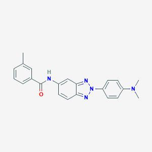 N-{2-[4-(dimethylamino)phenyl]-2H-1,2,3-benzotriazol-5-yl}-3-methylbenzamide