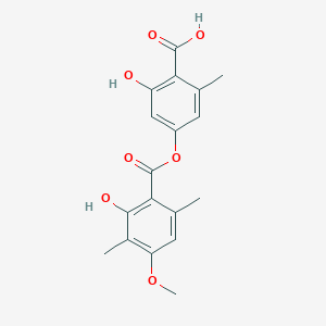 molecular formula C18H18O7 B3425981 Ramalic acid CAS No. 500-37-8