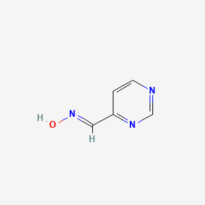 molecular formula C5H5N3O B3426020 Pyrimidine-4-carbaldehyde oxime CAS No. 50305-79-8