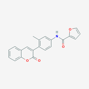 molecular formula C21H15NO4 B342604 N-[3-methyl-4-(2-oxo-2H-chromen-3-yl)phenyl]-2-furamide 