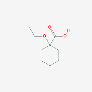 molecular formula C9H16O3 B3426064 1-Ethoxycyclohexane-1-carboxylic acid CAS No. 50421-28-8