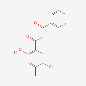 molecular formula C16H13ClO3 B3426088 1-(5-Chloro-2-hydroxy-4-methylphenyl)-3-phenyl-1,3-propanedione CAS No. 5067-23-2
