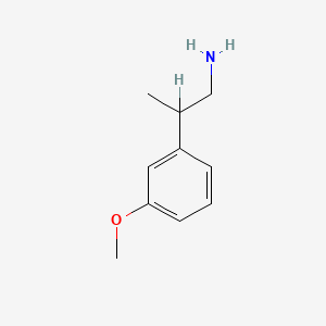 molecular formula C10H15NO B3426124 2-(3-甲氧基苯基)丙-1-胺 CAS No. 5090-33-5