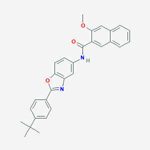 N-[2-(4-tert-butylphenyl)-1,3-benzoxazol-5-yl]-3-methoxy-2-naphthamide