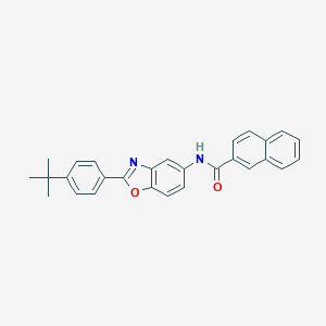 molecular formula C28H24N2O2 B342614 N-[2-(4-tert-butylphenyl)-1,3-benzoxazol-5-yl]-2-naphthamide 