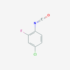 molecular formula C7H3ClFNO B3426179 4-Chloro-2-fluoro-1-isocyanatobenzene CAS No. 51163-28-1