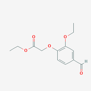 molecular formula C13H16O5 B3426206 Ethyl (2-ethoxy-4-formylphenoxy)acetate CAS No. 51264-71-2
