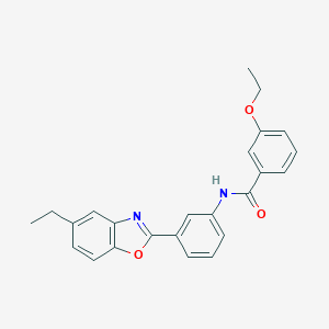 3-ethoxy-N-[3-(5-ethyl-1,3-benzoxazol-2-yl)phenyl]benzamide