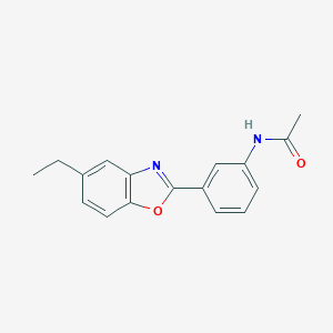 molecular formula C17H16N2O2 B342626 N-[3-(5-ethyl-1,3-benzoxazol-2-yl)phenyl]acetamide 