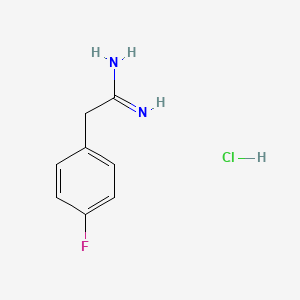 molecular formula C8H10ClFN2 B3426267 2-(4-Fluorophenyl)ethanimidamide hydrochloride CAS No. 51628-01-4