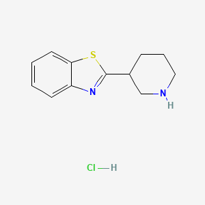 molecular formula C12H15ClN2S B3426293 2-Piperidin-3-yl-1,3-benzothiazole hydrochloride CAS No. 51785-16-1