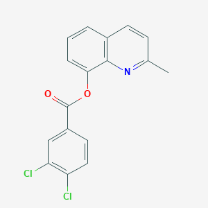 molecular formula C17H11Cl2NO2 B342637 2-Methyl-8-quinolinyl 3,4-dichlorobenzoate 