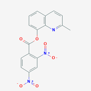 2-Methyl-8-quinolinyl 2,4-bisnitrobenzoate