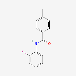 molecular formula C14H12FNO B3426385 N-(2-氟苯基)-4-甲基苯甲酰胺 CAS No. 5215-29-2