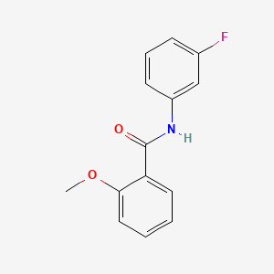 molecular formula C14H12FNO2 B3426390 N-(3-fluorophenyl)-2-methoxybenzamide CAS No. 5215-37-2