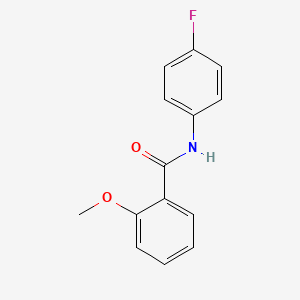 molecular formula C14H12FNO2 B3426395 Benzamide, N-(4-fluorophenyl)-2-methoxy- CAS No. 5215-38-3