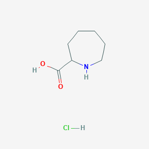 molecular formula C7H14ClNO2 B3426415 盐酸氮杂环戊烷-2-甲酸 CAS No. 5227-52-1