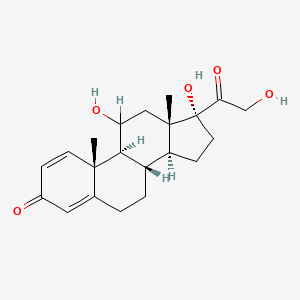 molecular formula C21H28O5 B3426444 (8S,9S,10R,13S,14S,17R)-11,17-dihydroxy-17-(2-hydroxyacetyl)-10,13-dimethyl-7,8,9,11,12,14,15,16-octahydro-6H-cyclopenta[a]phenanthren-3-one CAS No. 52438-85-4