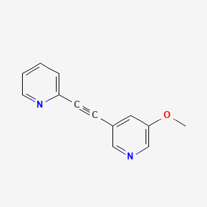 molecular formula C13H10N2O B3426445 3-Methoxy-5-(pyridin-2-ylethynyl)pyridine CAS No. 524924-76-3