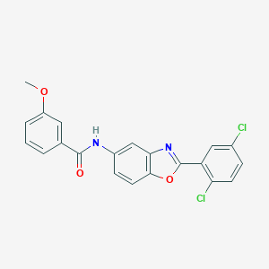 molecular formula C21H14Cl2N2O3 B342648 N-[2-(2,5-dichlorophenyl)-1,3-benzoxazol-5-yl]-3-methoxybenzamide 