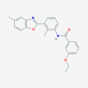 molecular formula C24H22N2O3 B342651 3-ethoxy-N-[2-methyl-3-(5-methyl-1,3-benzoxazol-2-yl)phenyl]benzamide 