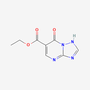 molecular formula C8H8N4O3 B3426535 7-羟基[1,2,4]三唑并[1,5-a]嘧啶-6-羧酸乙酯 CAS No. 52893-00-2