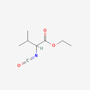 molecular formula C8H13NO3 B3426536 Ethyl 2-isocyanato-3-methylbutanoate CAS No. 5296-78-6