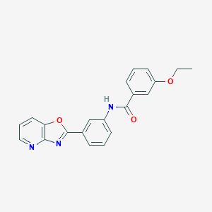 molecular formula C21H17N3O3 B342654 3-ethoxy-N-(3-[1,3]oxazolo[4,5-b]pyridin-2-ylphenyl)benzamide 