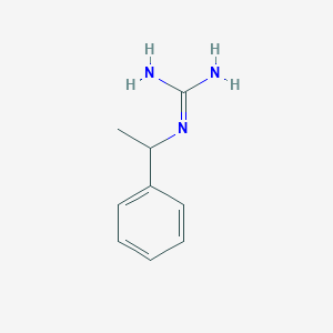 molecular formula C9H13N3 B3426552 1-(1-Phenylethyl)guanidine CAS No. 532-57-0