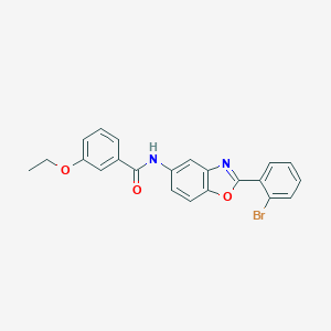 molecular formula C22H17BrN2O3 B342657 N-[2-(2-bromophenyl)-1,3-benzoxazol-5-yl]-3-ethoxybenzamide 
