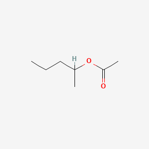 molecular formula C7H14O2<br>C7H14O2<br>CH3COOCH(CH3)C3H7 B3426571 1-Methylbutyl acetate CAS No. 53496-15-4