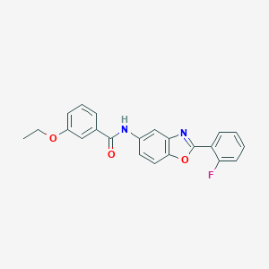 3-ethoxy-N-[2-(2-fluorophenyl)-1,3-benzoxazol-5-yl]benzamide