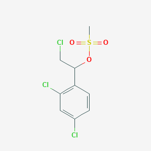 molecular formula C9H9Cl3O3S B3426677 2-Chloro-1-(2,4-dichlorophenyl)ethyl methanesulfonate CAS No. 53984-39-7