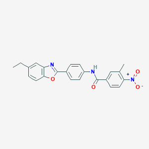 N-[4-(5-ethyl-1,3-benzoxazol-2-yl)phenyl]-3-methyl-4-nitrobenzamide