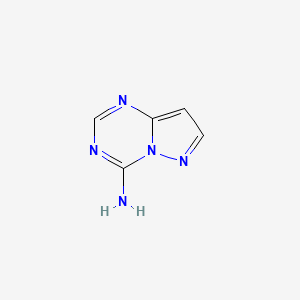 molecular formula C5H5N5 B3426763 4-Aminopyrazolo(1,5-a)-1,3,5-triazine CAS No. 54346-29-1